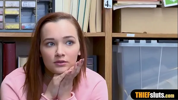 Curvy redhead with small tits gets punish fucked hard