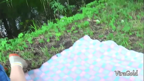Fucking Young Chubby Sofy on a Picnic in the Woods