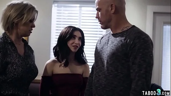 Stepdaughter lured into taboo fuck by dirty parents