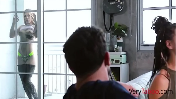 Jealous stepsister fucks me after GF leaves