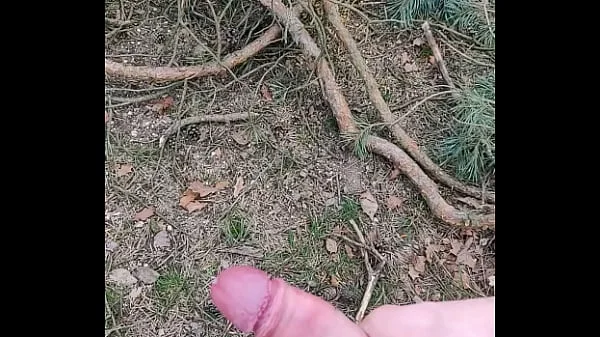 jerking off in forest