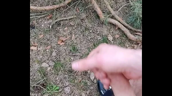 jerking off in forest
