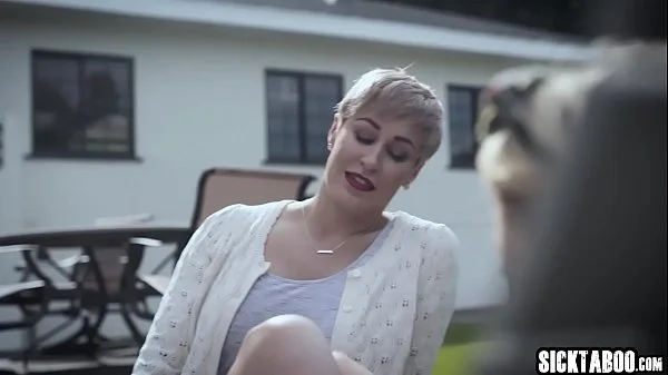 Petite blonde teen fucked by a guy in front of his wife