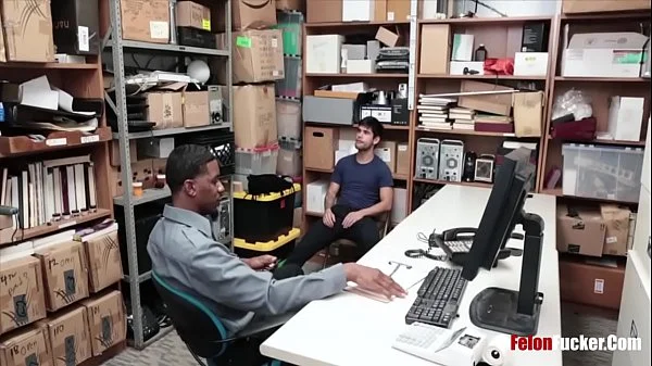 Black police officer himself on a HOT theif