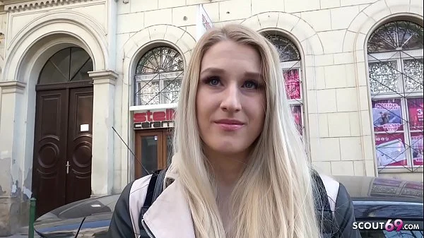 GERMAN SCOUT - Blonde Diane ANAL gefickt bei echten Casting