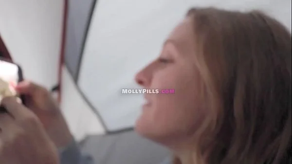 Nerdy Nympho Fucks Hard in Tent with No Condom - Molly Pills - Horny Hiking Real Amateur Girlfriend Rides Your Cock with Big Ass POV - Ruined Cumshot - Amazing Blowjob