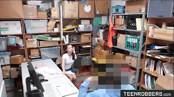 Tiny Tits Teen Student Carolina Sweets Misbehaves with an Old Guard - Teenrobbers.com