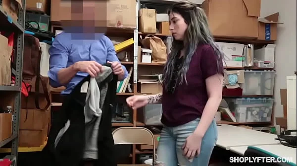 Curvy goth thief slut punish fucked by corrupt cop