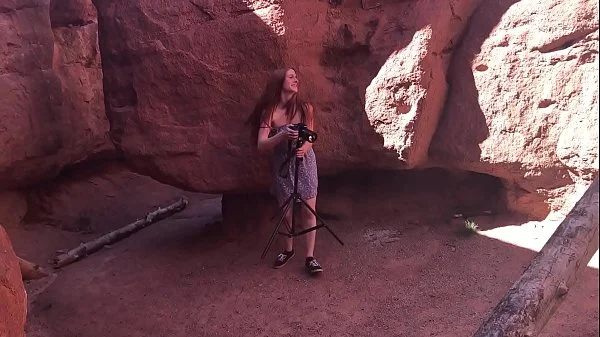 Redhead Sucks Uncircumcised Cock In Public