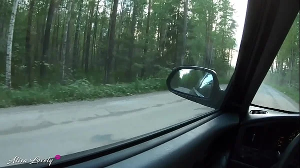 Horny Passenger Sucks Dick While Driving Car and Fucks Driver POV - Alisa Lovely