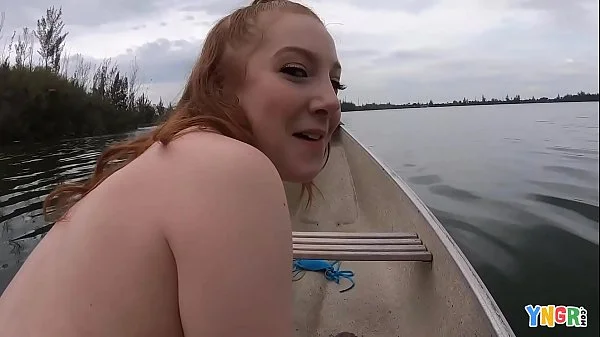 YNGR - Hot Redhead Teen Amber Addis Fucked Outdoors