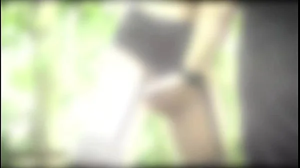 Teen amateur slave tied up outdoors has screaming orgasm and endures painful humiliation