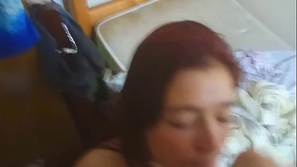 My girlfriend sucks me until I cum in her mouth