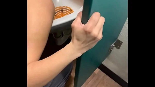Toilet pig fuck at public restroom