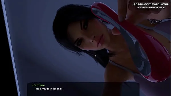 Sexy babe teen stepsister is sucking a big cock and gets some cum in her mouth after a gorgeous deepthroat l My sexiest gameplay moments l Milfy City l Part #37