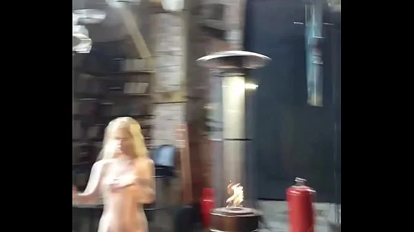 Alexandra at workshop nude photoshot