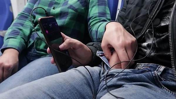 REMOTE CONTROL MY ORGASM IN THE TRAIN