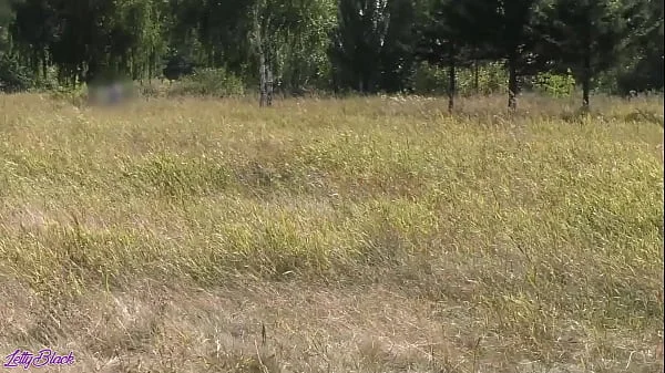 Risky Outdoor Blowjob By Cute Girl - Letty Black