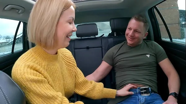 Risky Car Blowjob with my Sexy Work associate