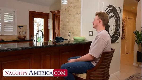 Sexy MILF Alina Angel gets some alone time with her Jimmy's cock