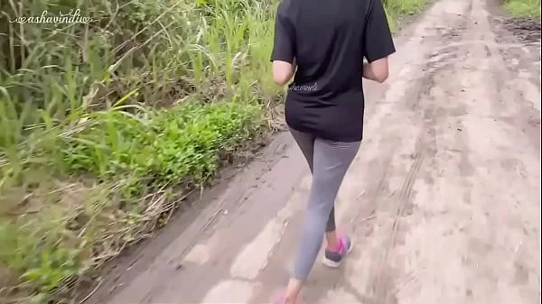 Stranger Met at the Jogging Path Fucked me Hard.