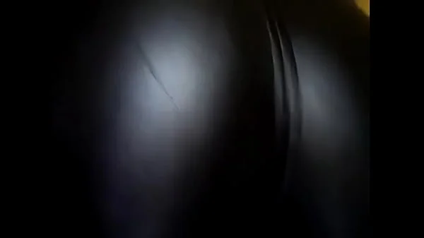 woman in leather pants