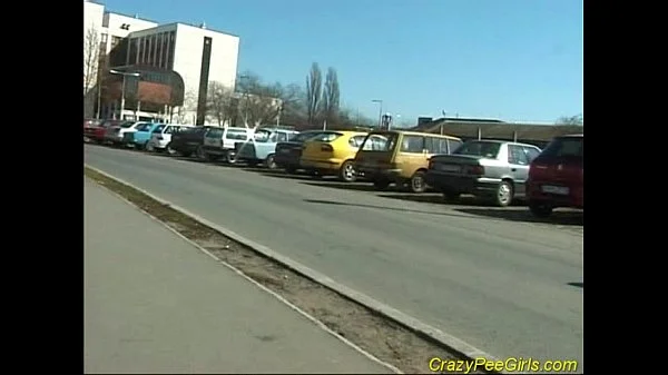 Huge fountain of piss flowing