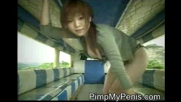 asian chick showing her sexy goods