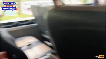 Katty West - Public Cock Jerking Off On A Bus Full Of People - Made Him Cum Hard By Hand! - Cock Flashing