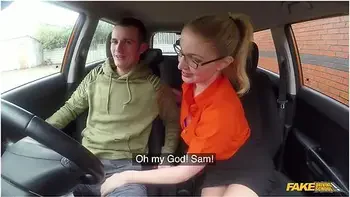 Georgie Lyall Roleplay As A Busty Driving Test Examiner Who Likes To Fuck