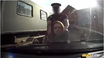 Unfaithful Redhead Girlfriend Gets The Full Length Of A Policemans Big Cock Inside Her With Monty Cash And Candi Cox