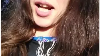 Pinkmoonlust Public Flashes One Nipple In A Very Bad Place While Talking Nervously & Looking Scared