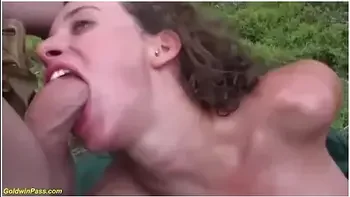 Deepthroat Queen Outdoor Dp Fucked