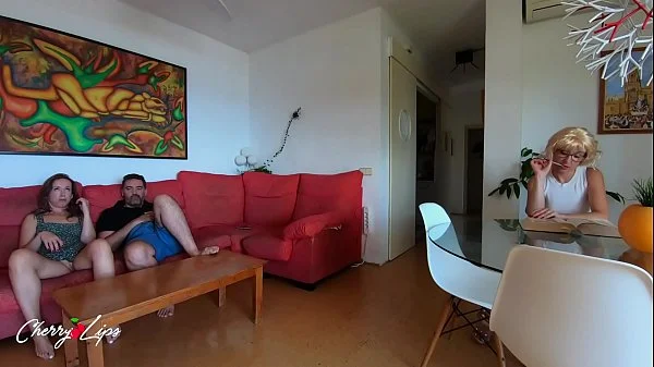 Fucking near my friend while she looks at us