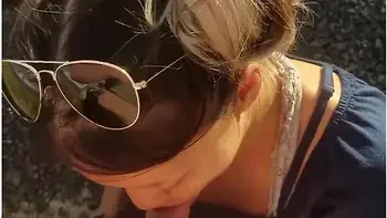 Sensual Blowjob In Public With Double Rainbow In Background!