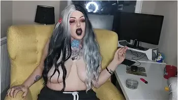 Hot Goth Gf Smoking
