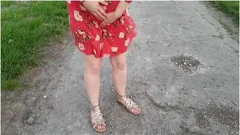 Alice - Custom Vid Request, Squatting To Pee Outside 3 Times ;)