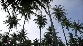 Perfect Sex For Amateur Couple In Hotel Room After Walking On Tropical Island Beach