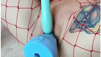 Getting Pounded And Cumming Hard And Sticky With A Fuck Machine And Alien Cock