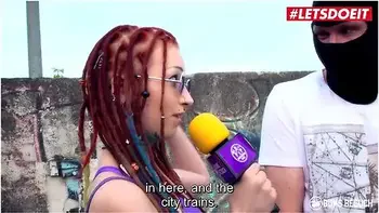 Coco Kiss Skinny German Brunette Fucked Her Fan Hard Outdoor