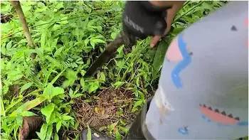 Pinay Outdoor Porn Harvest And Cooking Bamboo Shoots