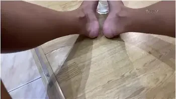 Beautiful Asian Foot Mastrobing Cock