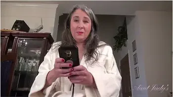 Judys - Your Mature Hairy Stepaunt Grace Catches You Watching Porn (pov) With Aunt Judys