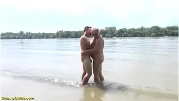 Stepson Fucks Stepmom On Public Beach
