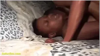 Hairy African Stepmom First Threesome