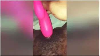 Playing With My Wet Hairy Pussy For