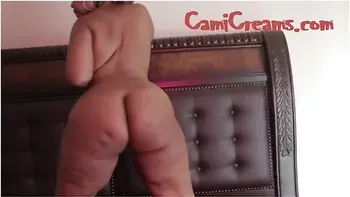 Behind The With Cami Creams - Slow Motion Big Black Ebony Booty Jiggle On Bed - Free Version