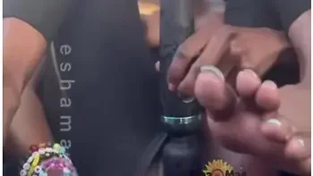 (full Video) Ebony Teen 18+ Drills Squirting Pussy In Car