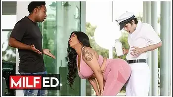 Milk Man Ricky Spanish Pounds Paris The Muses Pussy Until He Cums All Over The Floor