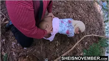 Time In The Woods With My Daughterinlaw Msnovember Ends My Cumshot Dripping Down Her Ass